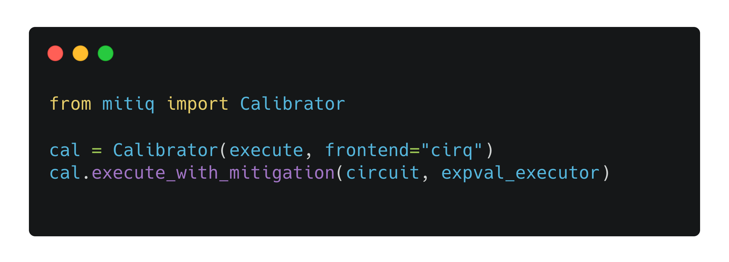 image demonstating the code workflow using a Calibrator object